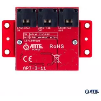 ATTE APT-3-11 3-poorts PoE-switch 10/100Mbps, extender
