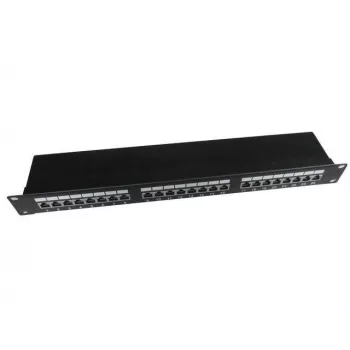 Gembird Cablexpert 1U rackmonteerbaar patchpanel Cat5e zwart