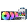 Montech GF120 V2 ARGB computerbehuizing-ventilatormodule 12 cm zwart 3 st.