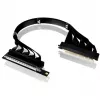 Thermaltake PCI-E 4.0 dubbele 90 graden riserkabel, 40 cm, zwart