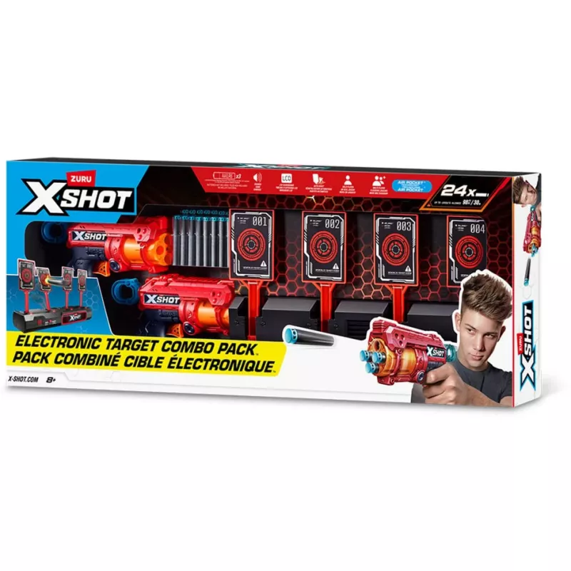 XSHOT interactief doelwit & Fury 4 2-pack, dartblaster
