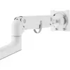 Monitorbeugel DIGITUS Single, klem, max. 57 inch, draagvermogen 27 kg, VESA 75x75–100x100, wit