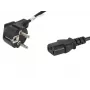 Lanberg CA-C13C-10CC-0018-BK stroomkabel zwart 1,8 m C13-koppeling CEE7/7 (CA-C13C-10CC-0018-BK)