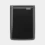 Brabantia Bo afvalemmer 7 l mat zwart model 222900, inhoud 7 l, pedaalbediening