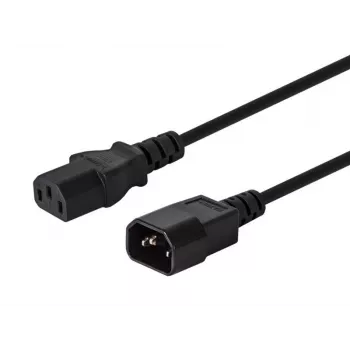 Kabel SAVIO CL-99 (C14 / IEC C14 / IEC 320 C14 M - C13 F; 1 2m; kleur zwart)