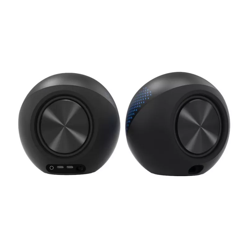 CREATIVE Pebble X 2.0 USB-C computerluidspreker met instelbare RGB-verlichting, Bluetooth 5.3, USB-audio, tot 15 W RMS-vermogen voor pc en Mac