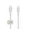 Belkin BOOST CHARGE - Lightning-kabel - 24 pin USB-C mannelijk naar Lightning mannelijk - 2 m - wit - voor Apple iPad/iPhone/iPod (Lightning)