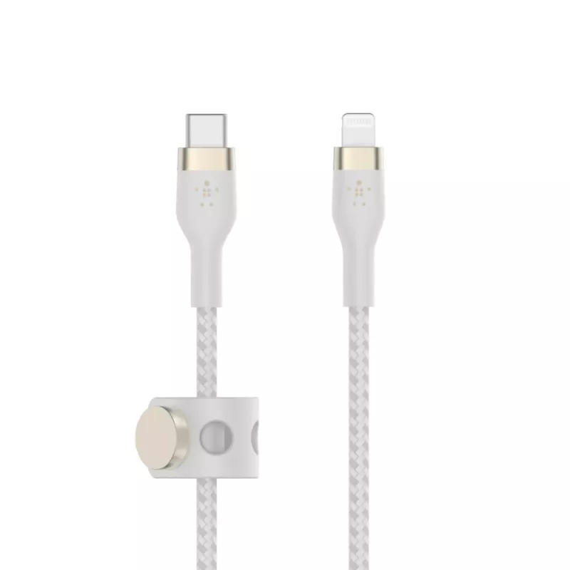 Belkin BOOST CHARGE - Lightning-kabel - 24 pin USB-C mannelijk naar Lightning mannelijk - 2 m - wit - voor Apple iPad/iPhone/iPod (Lightning)