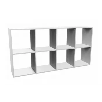 Topeshop MALAX 2X4 BIEL living room bookcase