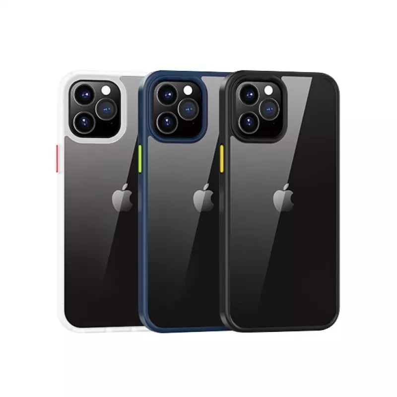 Schokbestendige hoes Devia Shark serie voor iPhone 12 Pro Max, wit
