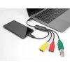 DeLOCK 4-poorts USB 2.0 kabel-hub USB Type-C naar 3 x USB-A bus + 1 x USB-C stekker