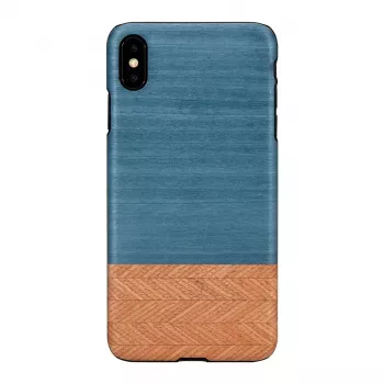 Smartphonehoesje man and wood voor iPhone XS Max — Denim zwart
