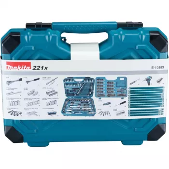 Makita E-10883 monteurswerkzeugset 221-delig