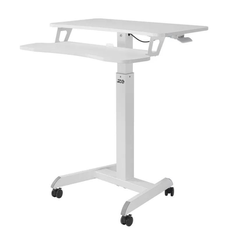 Mobiel werkstation met hoogteverstelling en dubbel platform Ergo Office