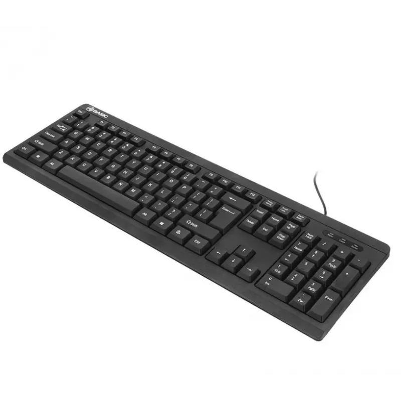 Tellur bedraad USB-toetsenbord zwart – Basic USB, US-layout