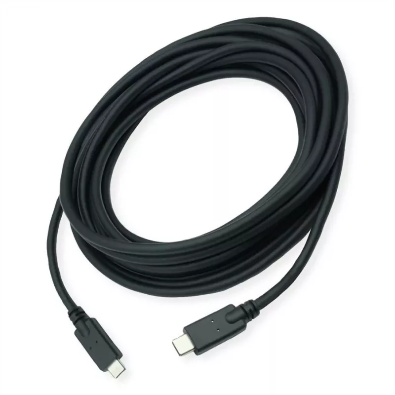 ROLINE USB 3.2 Gen 2 compatibele kabel C-C ST/ST 10Gbit/s Emark 85W zwart 7 - kabel - digitaal/data
