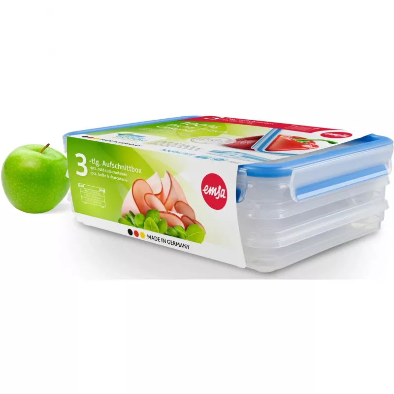 EMSA 508556 voorraaddoos vierkant 1 L transparant 1 stuk