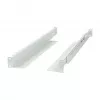 Montage L-profielrail ALLNET verstelbare lengte 502–849 mm lichtgrijs, paar