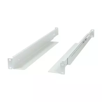 Montage L-profielrail ALLNET verstelbare lengte 502–849 mm lichtgrijs, paar