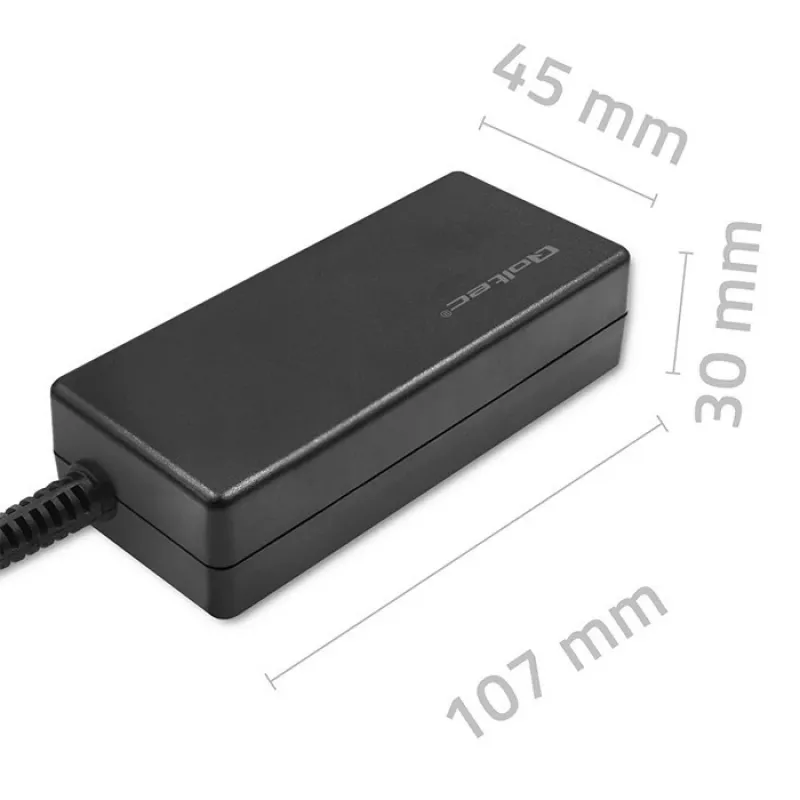 Qoltec 51774 voeding voor LG monitor 25W | 1,3A | 19V | 6,5 * 4,4 + netsnoer