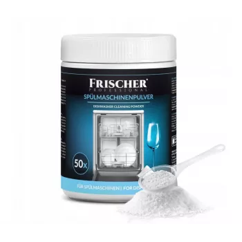 Vaatwasser-reinigingspoeder FRISCHER FR00122_1000, 1 kg, voor automatische vaatwassers, kunststofdoos