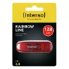 USB-flashdrive Intenso 128 GB USB Type-A 2.0 Rood Transparant