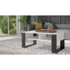 Salontafelblad e shop MODERN 2P BIEL CZ — rechthoekig wit tafelblad, 2 poten