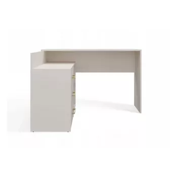 Hoekbureaublad e shop DANY Kaszmir beige — hoekwerkplek, compacte indeling