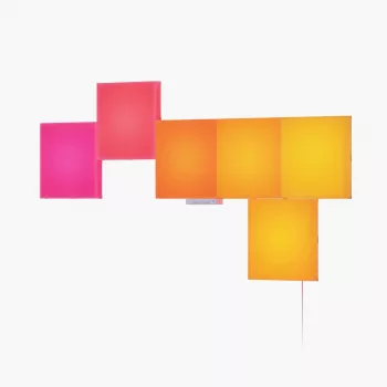 LED-paneellamp Nanoleaf N8100K02-6BS – vierkant RGB, 6 stuks, AC 100–240 V, wandmontage