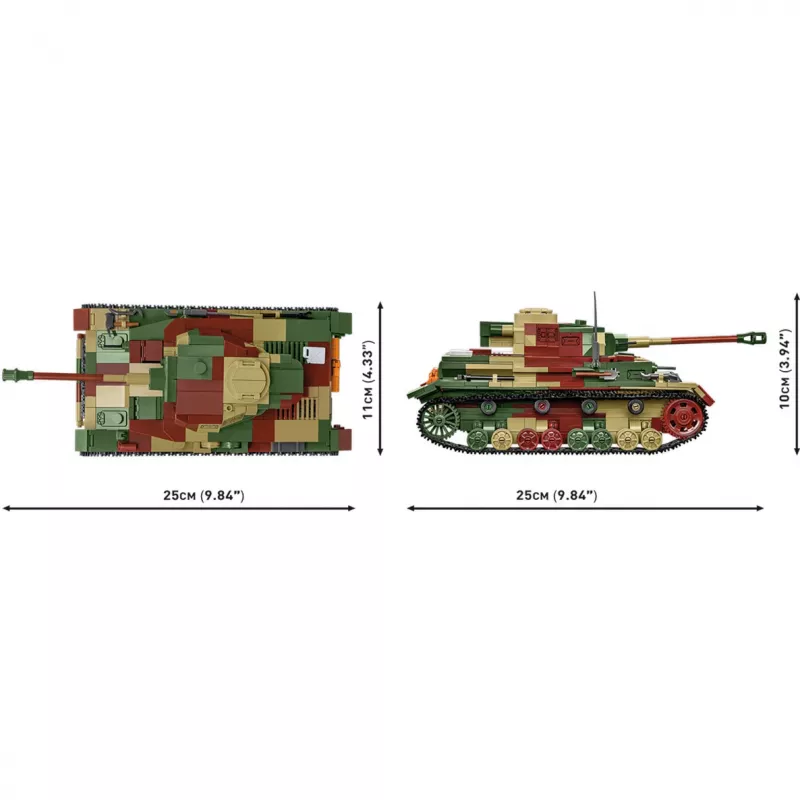 Blocks WWII PZKPFW IV AUSF.G 1107 blokken