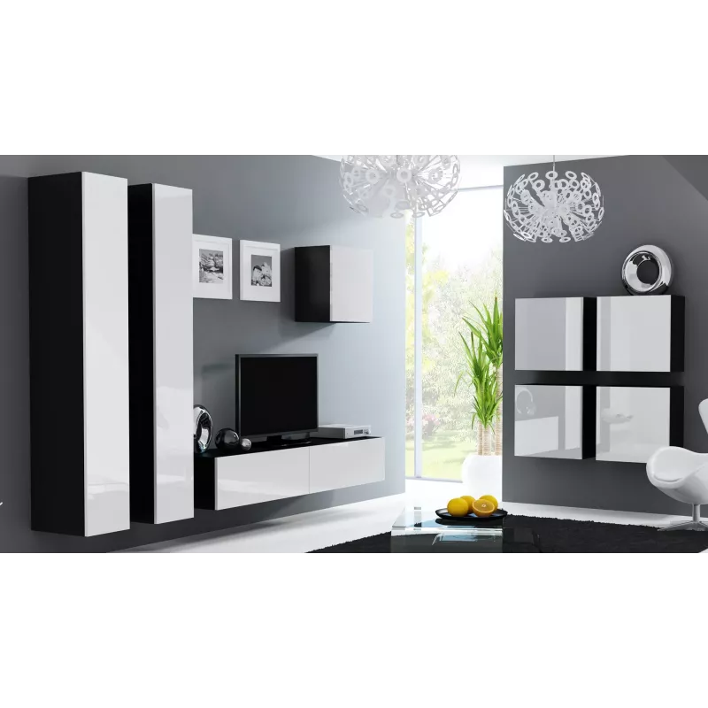 Cama Square kast VIGO 50/50/30 zwart/wit glanzend