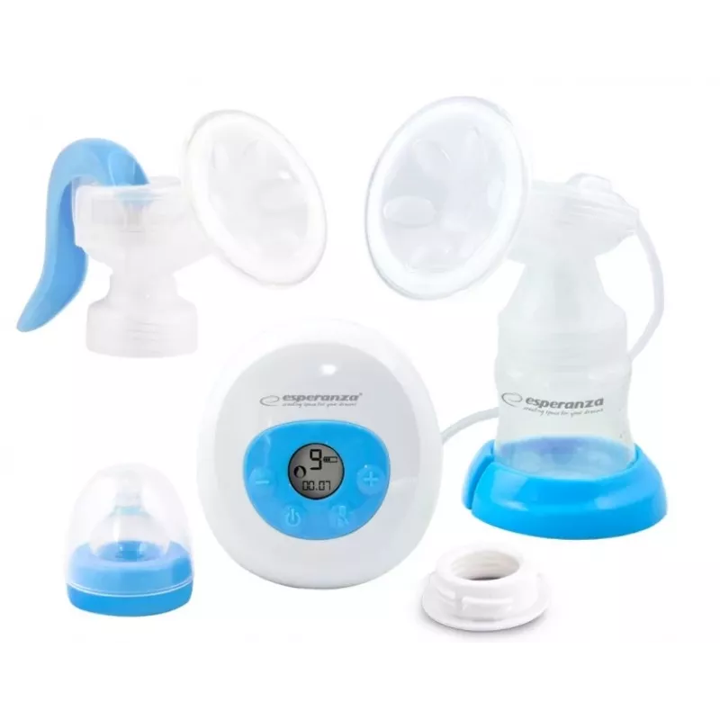 Borstkolf ESPERANZA ECM003B elektronisch 150 ml, ingebouwd display, blauw/wit, 100–240 V AC