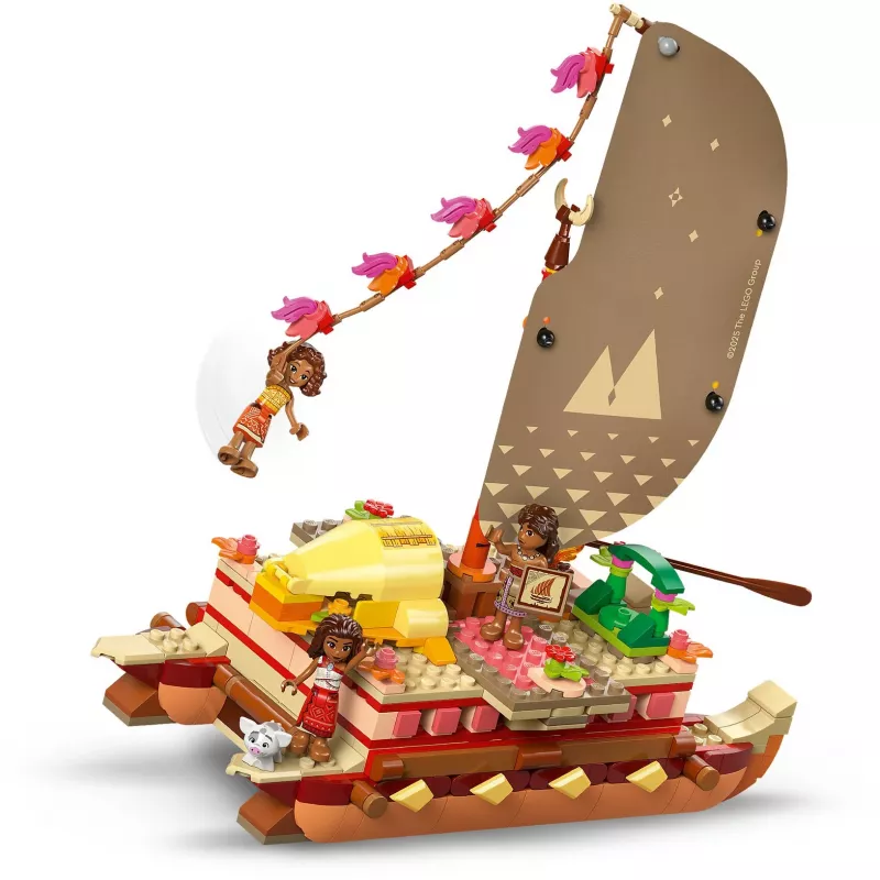 LEGO Disney 43270 Moana's avontuurlijke kano, 529 stukjes, 3 minifiguren, 6+