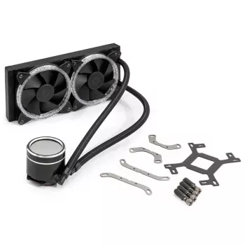 All-in-One-vloeistofkoeler BitsPower Cyclops 240 – zwart/zilver, 240-mm radiator
