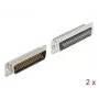 D-Sub HD 50-polig stekker metaal soldeerversie 2 stuks DeLOCK 66705