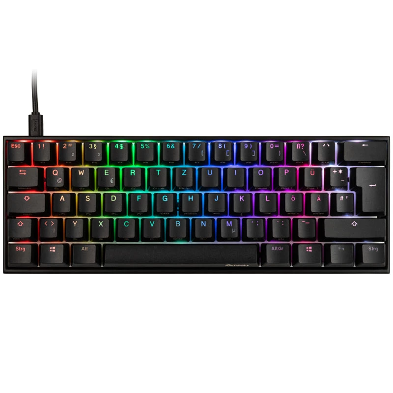 Ducky Mecha Mini toetsenbord muis inclusief gaming USB Engels zwart