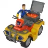Simba Brandweerman Sam Mercury-quad met figuur, speelgoedvoertuig