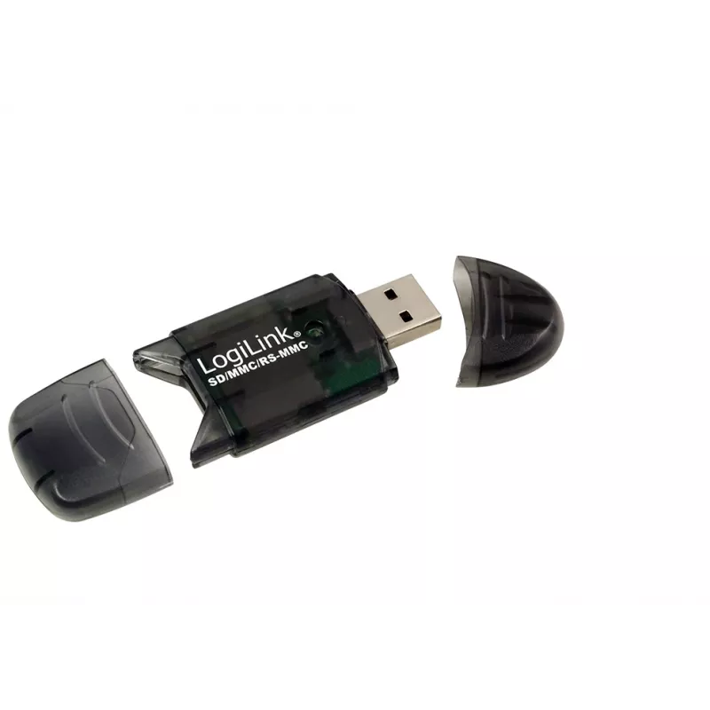 Kaartlezer LOGILINK CR0007 USB 2.0 voor SD/MMC, zwart, tot 480 Mbit/s