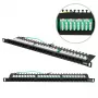 Patchpanel Extralink CAT6 UTP 0.5U 24 poorten