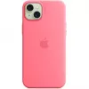 Apple MWNE3ZM/A iPhone 15 Plus siliconen hoesje met MagSafe, roze