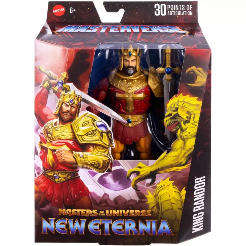 Actiefiguur MATTEL Masterverse King Randor JBP79 — verzamelbare, beweegbare figuur