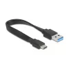 DELOCK USB 3.2 Gen 1 (3.1 Gen 1) 4-poorts hub met Type-A + Type-C host (5000 Mbit/s) zwart/transparant