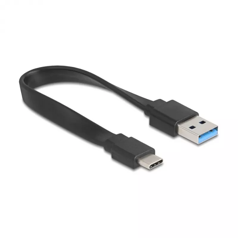 DELOCK USB 3.2 Gen 1 (3.1 Gen 1) 4-poorts hub met Type-A + Type-C host (5000 Mbit/s) zwart/transparant