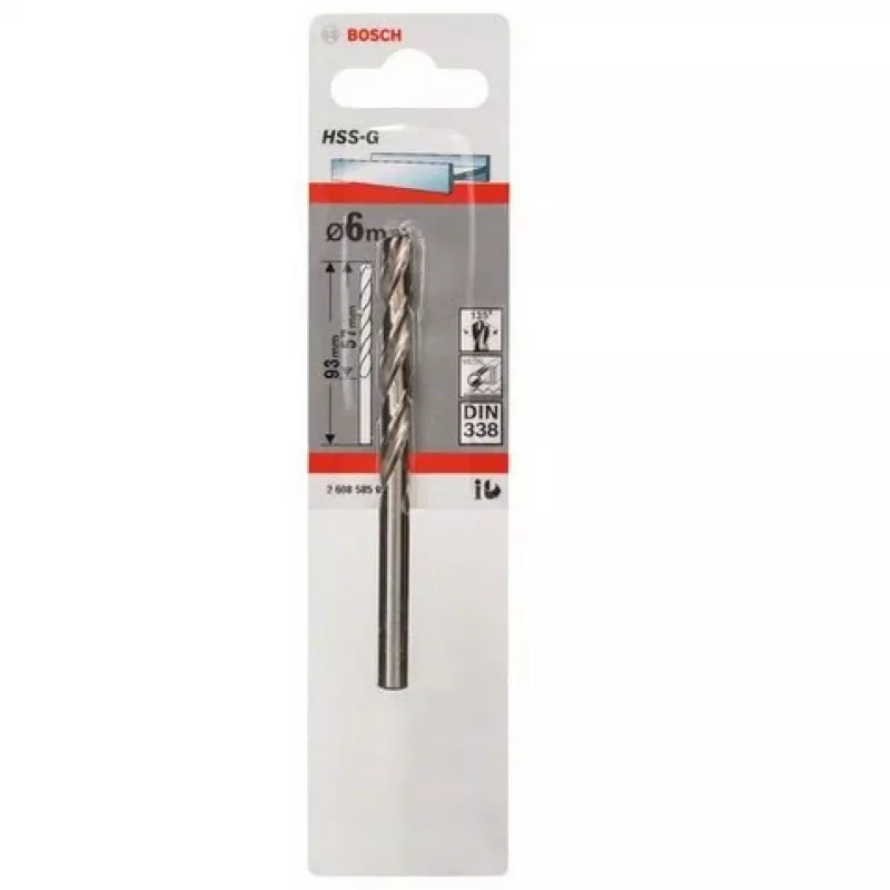 Spiraalboor Bosch metaalboor HSS-G DIN 338