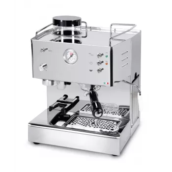 Quick Mill Pegaso, espressomachine, koffiebonen, geïntegreerde maalwerk, 1200 W, roestvrij staal