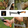 Fiskars 1051233 handzaag beugelzaag 23 cm zwart, oranje, zilver