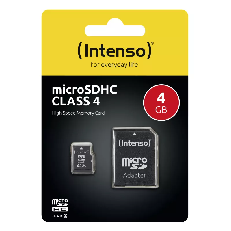 Geheugenkaart Intenso 4 GB MicroSDHC Class 4 3403450