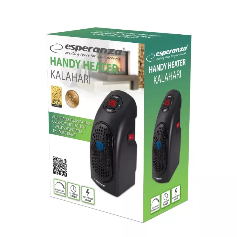 Handzame heteluchtkachel 400W Kalahari