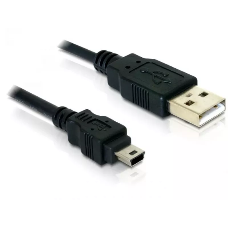 USB-kabel DeLOCK 82252 USB 2.0 1,5 m USB A mini-USB B zwart