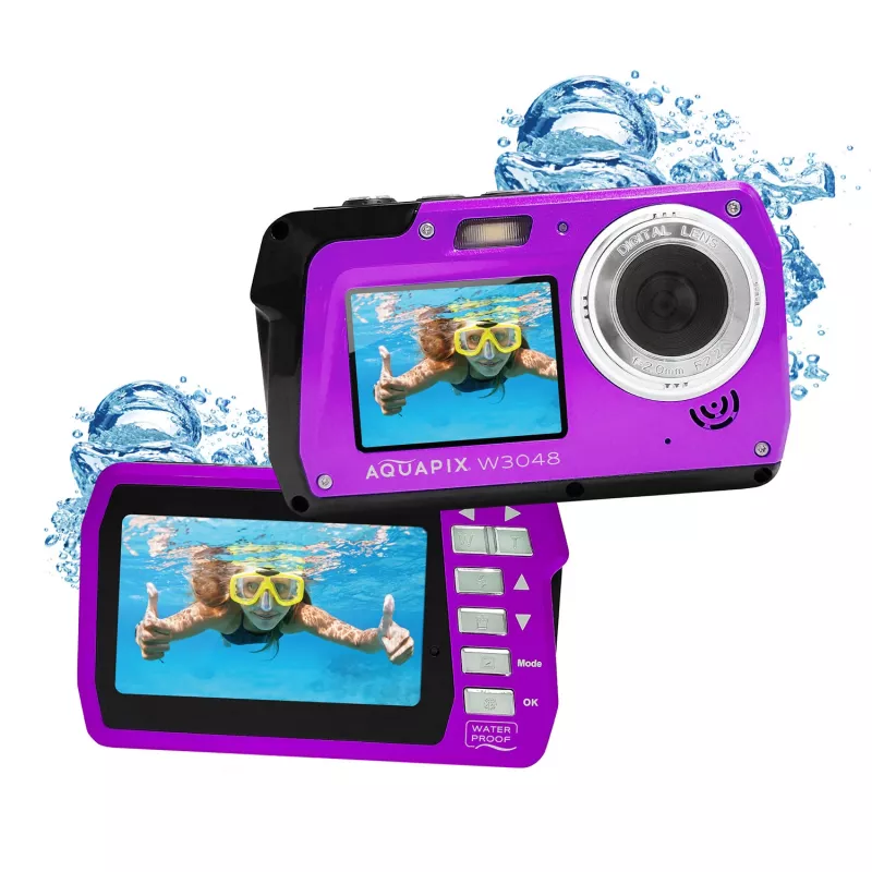 Compacte waterdichte camera EASYPIX Aquapix W3048-V 12MP, 4x digitale zoom